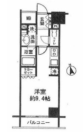 コンフォリア新宿御苑2 602 間取り図