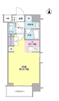 モンレーヴ錦糸町 503 間取り図
