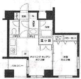 カスタリア新富町2 601 間取り図