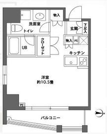 カスタリア森下2 904 間取り図