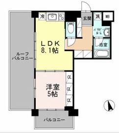 カスタリア大森3 801 間取り図