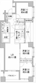 カスタリア本所吾妻橋 603 間取り図