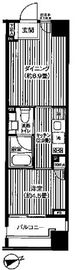 コスモグラシア芝大門 203 間取り図