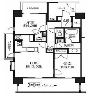 ライオンズシティ白金高輪 1001 間取り図