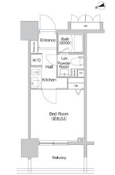 プライムアーバン神楽坂 806 間取り図