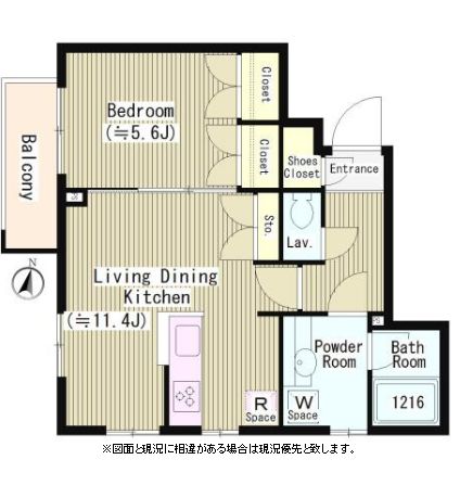 ファレール笹塚 304 間取り図