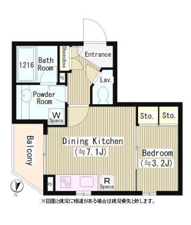 ファレール笹塚 302 間取り図