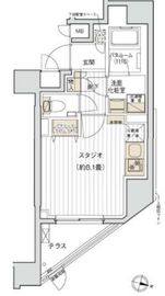 デュオヴェール飯田橋 1階 間取り図