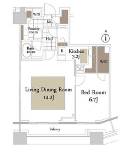 コンシェリア西新宿タワーズウエスト 5階 間取り図