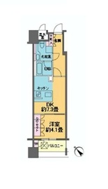 カスタリア銀座3 707 間取り図