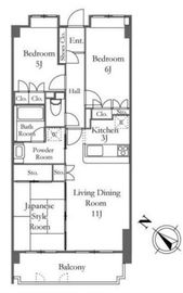 グランシティ中目黒 2階 間取り図