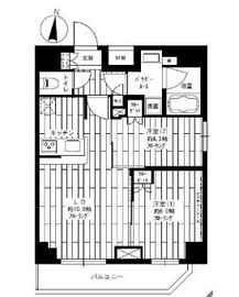 グランドコンシェルジュ菊川 5階 間取り図