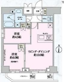 グランドコンシェルジュ菊川 7階 間取り図