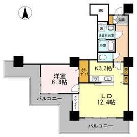 品川シーサイドビュータワー1 1213 間取り図