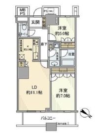 ザ・東京タワーズ シータワー 38階 間取り図