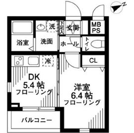 グリーニエ西新宿弐番館 402 間取り図