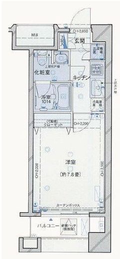 パレステュディオ神楽坂シティタワー 7階 間取り図