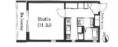 ラティエラ学芸大学 104 間取り図