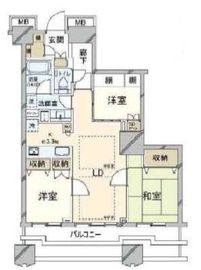 富久クロスコンフォートタワー(Tomihisa Cross)  48階 間取り図