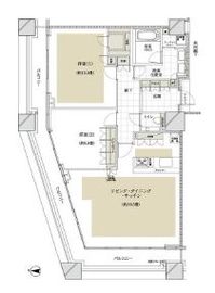 コンシェリア西新宿タワーズウエスト 42階 間取り図