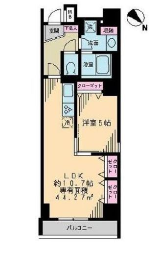 アーク銀座京橋 802 間取り図