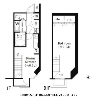 LEGALAND SENGOKU Square&Cross (リーガランド千石スクエア＆クロス) C102 間取り図