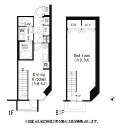 LEGALAND SENGOKU Square&Cross (リーガランド千石スクエア＆クロス) C102 間取り図