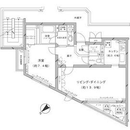 MFPRコート代官山 401 間取り図