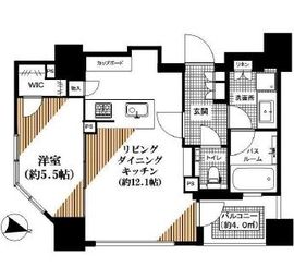 ディアクオーレ乃木坂 3階 間取り図