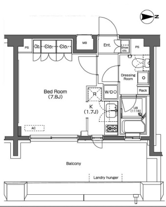 プラウドフラット学芸大学 504 間取り図