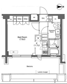 プラウドフラット学芸大学 504 間取り図