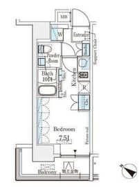 SIL西五反田 1105 間取り図