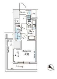 SIL西五反田 214 間取り図