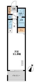 カッシア目黒 406 間取り図