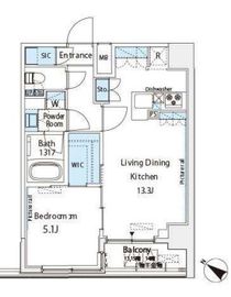 SIL西五反田 1502 間取り図
