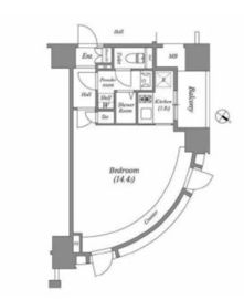 ザ・レジデンス赤坂檜町 201 間取り図