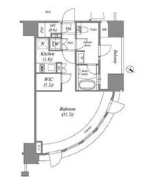 ザ・レジデンス赤坂檜町 501 間取り図