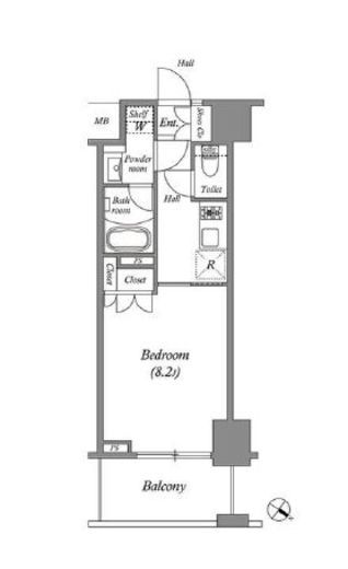 ザ・レジデンス赤坂檜町 304 間取り図