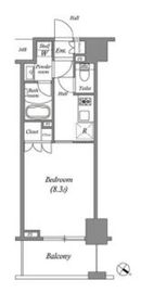 ザ・レジデンス赤坂檜町 506 間取り図