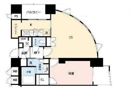 ザ・レジデンス赤坂檜町 1001 間取り図