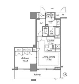 ザ・レジデンス赤坂檜町 902 間取り図