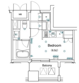 ブリリアイスト銀座東 502 間取り図