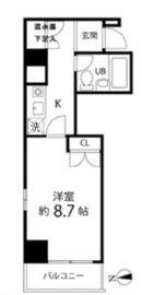 ハイリーフ芝大門 604 間取り図