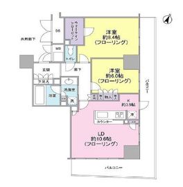 レフィール築地レジデンス 4階 間取り図