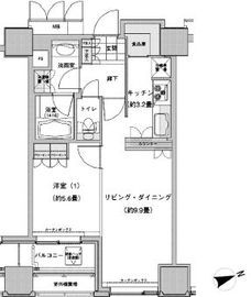 ウエストパークタワー池袋 1911 間取り図