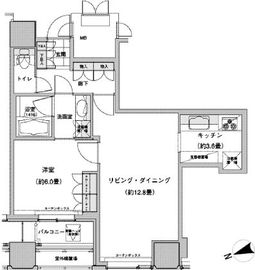 ウエストパークタワー池袋 1605 間取り図