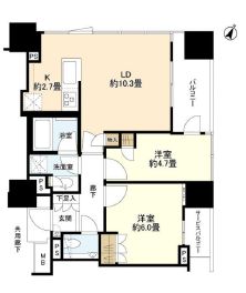 ウェリスタワー千代田岩本町 4階 間取り図