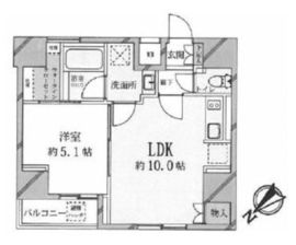 オープンレジデンシア銀座二丁目 8階 間取り図