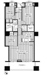 エアライズタワー 8階 間取り図