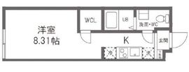 EDIT新宿富久町 404 間取り図